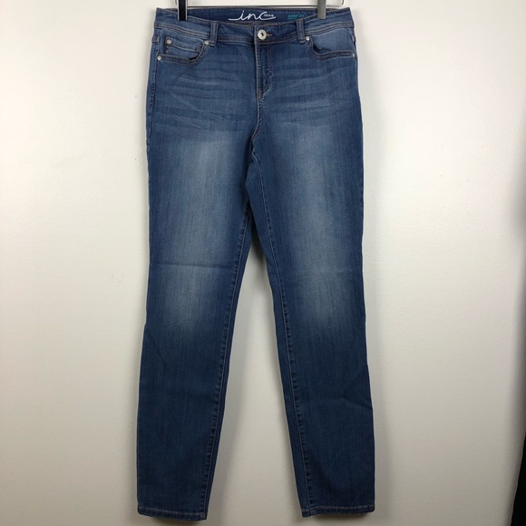 inc denim skinny leg curvy fit